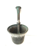 ANTICO MORTAIO IN BRONZO H11XD12 CM C/PESTELLO