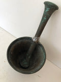 ANTICO MORTAIO IN BRONZO H11XD12 CM C/PESTELLO
