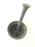 ANTICO MORTAIO IN BRONZO H11XD12 CM C/PESTELLO