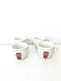 4 TAZZINE CAFFE' PORCELLANA MOAK