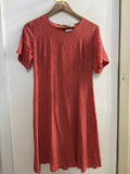 ABITO VINTAGE TG42 ROSSO FANTASIA