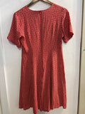 ABITO VINTAGE TG42 ROSSO FANTASIA