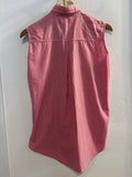CANOTTA SENSATIONS TGS IN COTONE A QUADRETTI ROSSO/BIANCO
