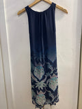 ABITO DESIGUAL TGS BLU FANTASIA C/CINTURINO INTRECCIATO