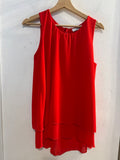 CANOTTA GLITTER TGM ROSSO DONNA