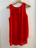CANOTTA GLITTER TGM ROSSO DONNA