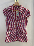 CAMICIA PDK TG.M FUCSIA A QUADRI