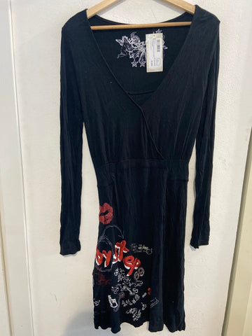 ABITO DESIGUAL TGM NERO FANTASIA