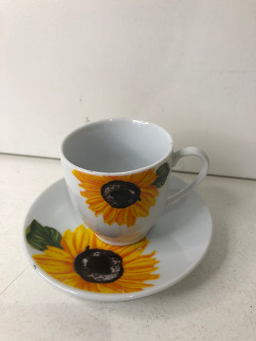 6 TAZZINE CAFFE' + 5 PIATTI PORCELLANA