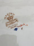BROCCA + PIATTO IN PORCELLANA MASON'S PATENT IRONSTONE H10XDIAMETRO8 CM