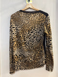 MAGLIA KRIZIA TGL NERO/MACULATO C/PAILETTES