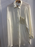 CAMICIA CATERINA LANCINI TGXL BIANCO C/TASCHINO PIZZO
