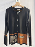 GIACCA LINKSOFT TGXL NERO/COGNAC