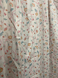COPPIA TENDE L260X250CM ROSA C/STAMPA FIORI
