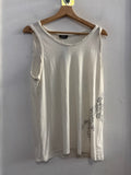 CANOTTA MAX&CO BTGL BIANCO C/PAILETTES