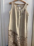 ABITO DONNA GRAZIELLA TG50 BEIGE FANTASIA IN LINO