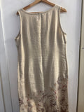 ABITO DONNA GRAZIELLA TG50 BEIGE FANTASIA IN LINO