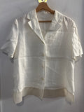 CAMICIA DONNA TG46 LINO BIANCO