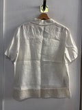 CAMICIA DONNA TG46 LINO BIANCO