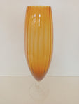 VASO BICCHIERE IN VETRO TRASPARENTE/AMBRATO H46CM D11CM
