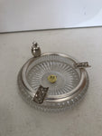 POSACENERE IN CRISTALLO E SILVER H3XDIAMETRO8 CM