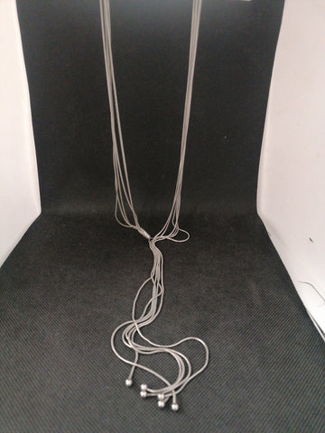 COLLANA LUNGA MULTIFILI IN ACCIAIO