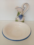 CARAFFA + BACINELLA IN CERAMICA