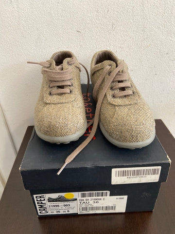 SNEAKERS CAMPER MIS.36 GRIGIO IN TESSUTO C/SCATOLO(PARI AL NUOVO)