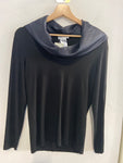 MAGLIA GRANSASSO TG44 SETA E VISCOSA NERO