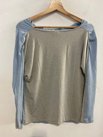 MAGLIA GRANSASSO TG44 AZZURRO/GRIGIO IN COTONE