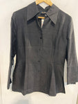 CAMICIA LUISA SPAGNOLI TG42 IN SETA NERO