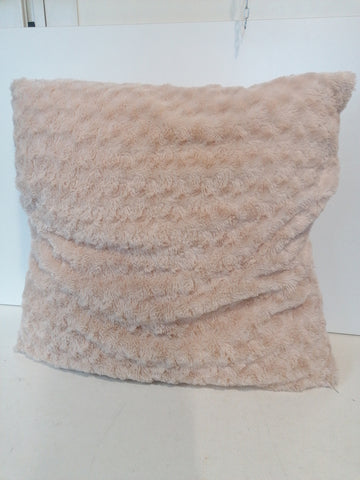 CUSCINONE IN ANGORA BEIGE ROSATO