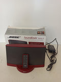 Bose Sounddock Serie II Sistema Musicale Digitale ROSSO C/TELECOMANDO SCATOLO ALLA CASSA