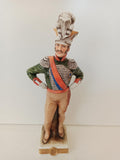 SOLDATO IN PORCELLANA CAPODIMONTE BRUNO MERLI H25XL5XP5 CM