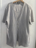 CANOTTA+GIACCA+GONNA MARYLIN TG54 GRIGIO CHIARO