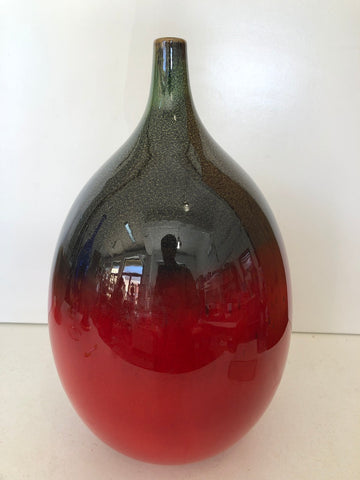 VASO MONOFIORE IN CERAMICA SMALTATA H35X20