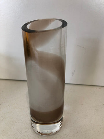 VASO IN VETRO STILE MURANO H14XDIAMETRO4 CM