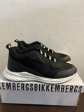 SNEAKERS BIKKEMBERGS MIS.39 NERO/BIANCO C/SCATOLO