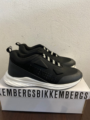 SNEAKERS BIKKEMBERGS MIS.39 NERO/BIANCO C/SCATOLO