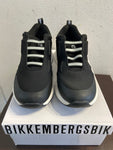 SNEAKERS BIKKEMBERGS MIS.39 NERO/BIANCO C/SCATOLO
