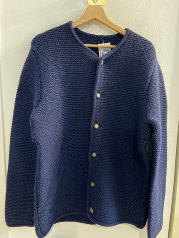 GIACCA IN LANA C/BOTTONI TGXXL BLU
