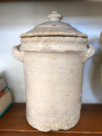 CONTENITORE IN CERAMICA "BURNIA" C/TAPPO H20XDIAMETRO14CM