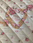 TRAPUNTA MATR.BLUGIRL BLUMARINE BIANCO STAMPA CUORI E ROSE