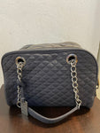 BORSA SPALLA D&G BAG LILY GRIGIA TESSUTO C/MANICO CATENA