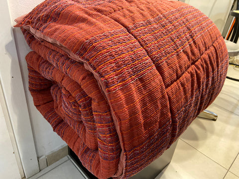 PIUMONE MATR.GABEL ARANCIO BRUCIATO C/PERFILI COLORATI