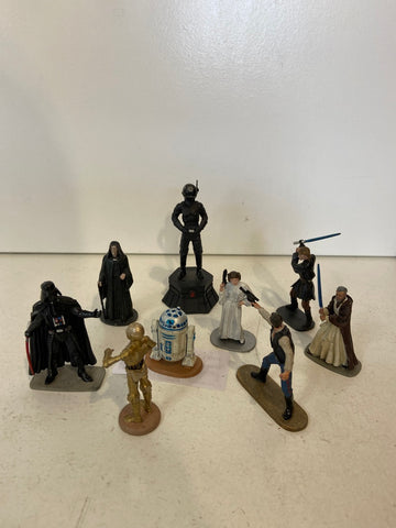 LOTTO STARWARS 9 X PERSONAGGI IN PIOMBO