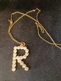 COLLANA REBECCA DORATA INIZIALE "R" C/STRASS