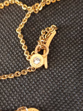 COLLANA REBECCA DORATA INIZIALE "R" C/STRASS
