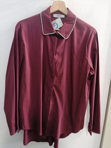 CAMICIA JAIPUR TG46 BORDEAUX C/STRASS