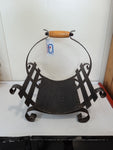 PORTA LEGNA IN FERRO BATTUTO L45XP42XH43